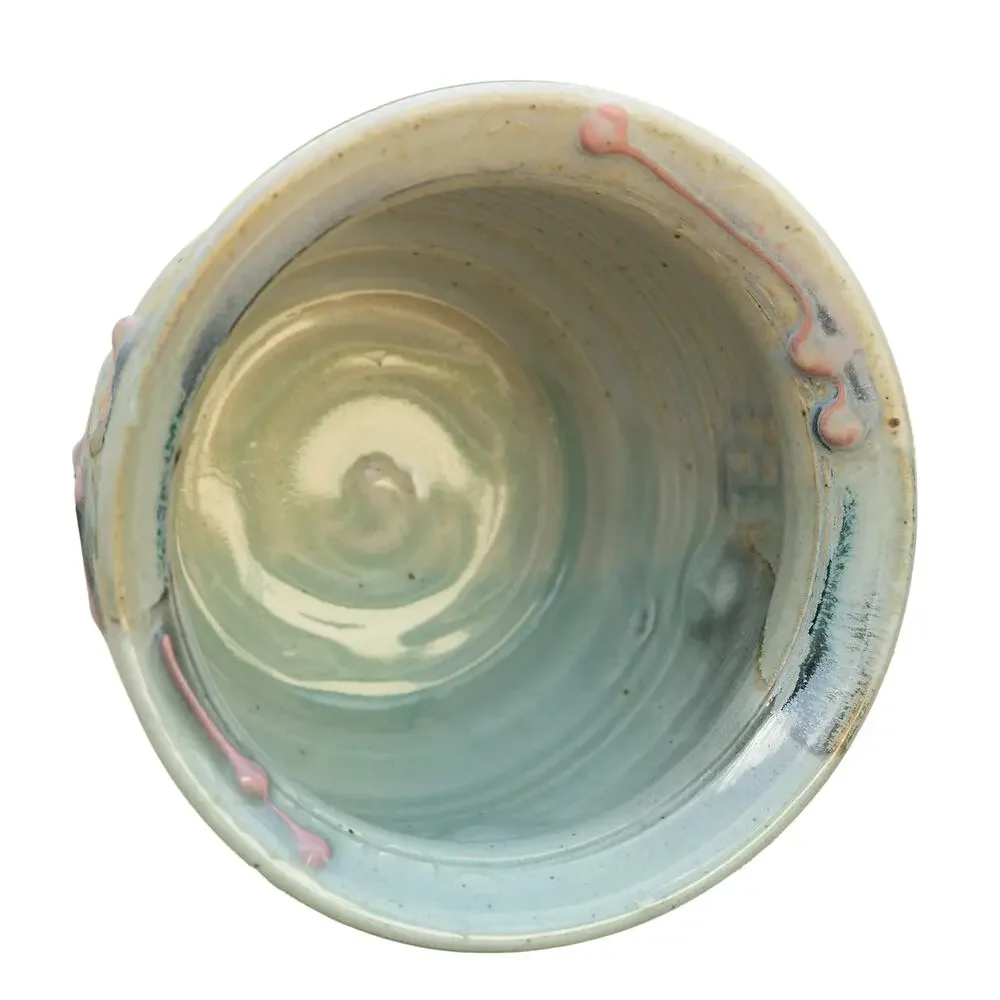 Vintage Hand-Thrown Studio Pottery Planter & Cachepot – Sage & Earth